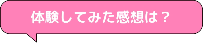 体験してみた感想は？