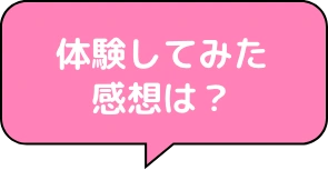 体験してみた感想は？