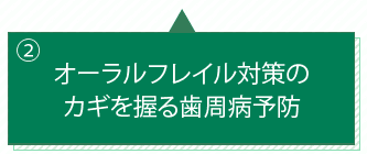 オーラルフレイル対策のカギを握る歯周病予防